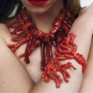 Zara women coral effect bracelet NWT